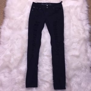 Rebellious ripped jeans